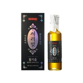 이이가 서리빛 참기름180ml(국산 통깨 100%) Iiga Frosty Light Sesame Oil 180ml (100% Domestic Sesame)