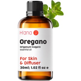 H'ana Oregano Essential Oil - 1.02 Fl Oz - for Hair, Skin, Diffuser, Aromatherapy, DIY Candle & Soap Making