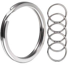 Tucnoeu Pack of 150 Key Rings Dog Tag Ring Stainless Steel 15 mm Ideal for DIY Projects and Key Organisation