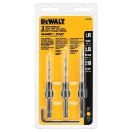 Dewalt 6 Count Countersink Bits 3PC Set
