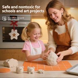 Soulchen Polymer Clay White, Oven Bake Clay, Non Toxic, 19.84 Pounds for Modeling, Jewelry, Sculpting, DIY and Projects