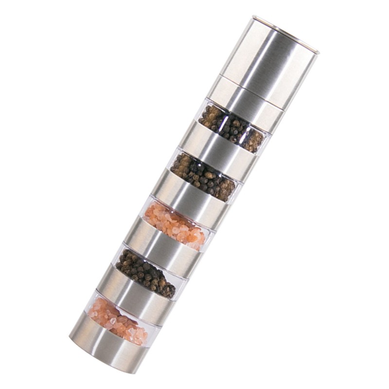 Manual Pepper Grinder Stainless Steel Multifunctional Compact Adjustable Spice Grinder