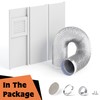 GCGOODS Dryer Vent Window Kit for 4 Inch Dryer Hose,