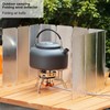 Stove Windscreen, 14PCS Camp Stove Windshield, Outdoor Folding Gas Windshield,