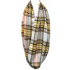 allydrew Fashionable Plaid Winter Scarf Accessories, Infinity, Autumn Gray