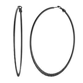 Richsteel Punk Hoop Earrings Women's Earrings 30/40/60/80 mm Hoop Earrings with Gift Box for Mum Girls, Stainless Steel