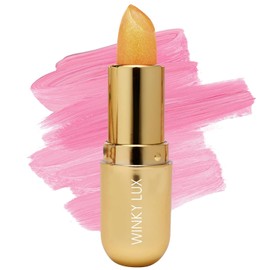 Winky Lux- Bálsamo de citrino, bálsamo labial con pH, lápiz labial que cambia de color y bálsamo labial con color, bálsamo labial vegano y libre de crueldad animal