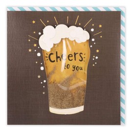 Clintons: Traditional Father's Day Card. Cheers to You Beers on Fathers Day Card, Luxury Father s Day Card, Drinks on Me Father s Day Cards, 159 x 159 multi-color, 1165732