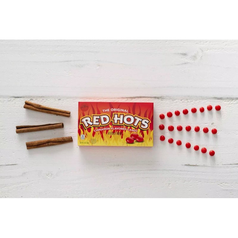 Wonka Red Hots Cinnamon Candy Pack Of 12 Fiery Sweet
