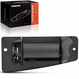 A-Premium Rear Driver Side Exterior Door Handle Compatible with Chevy Silverado 1500 1999-2006, Silverado 2500 3500 & GMC Sierra 1500 2500 3500 - for Extended Cab Pickup - Textured Black, # 15758172