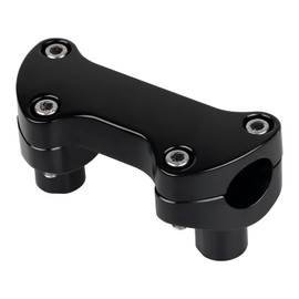 YDLMT Black 1 1/2" Handlebar Risers w/Anti-Slip Top Clamp for Harley 1" Bar Touring Sportster Dyna Fat Boy Heritage Softail FLSTF FXSTC FXST FXD FXDWG