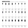 Rustark 405Pcs 24 Value 10V 16V 25V 50V Aluminum Electrolytic
