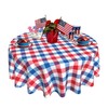 SuQKXCo 4th of July Round Tablecloth 60 inch Patriotic Memorial