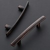 Ravinte 5-3/16 Inch Curved Cabinet Pulls Oil Rubbed Bronze Kitchen