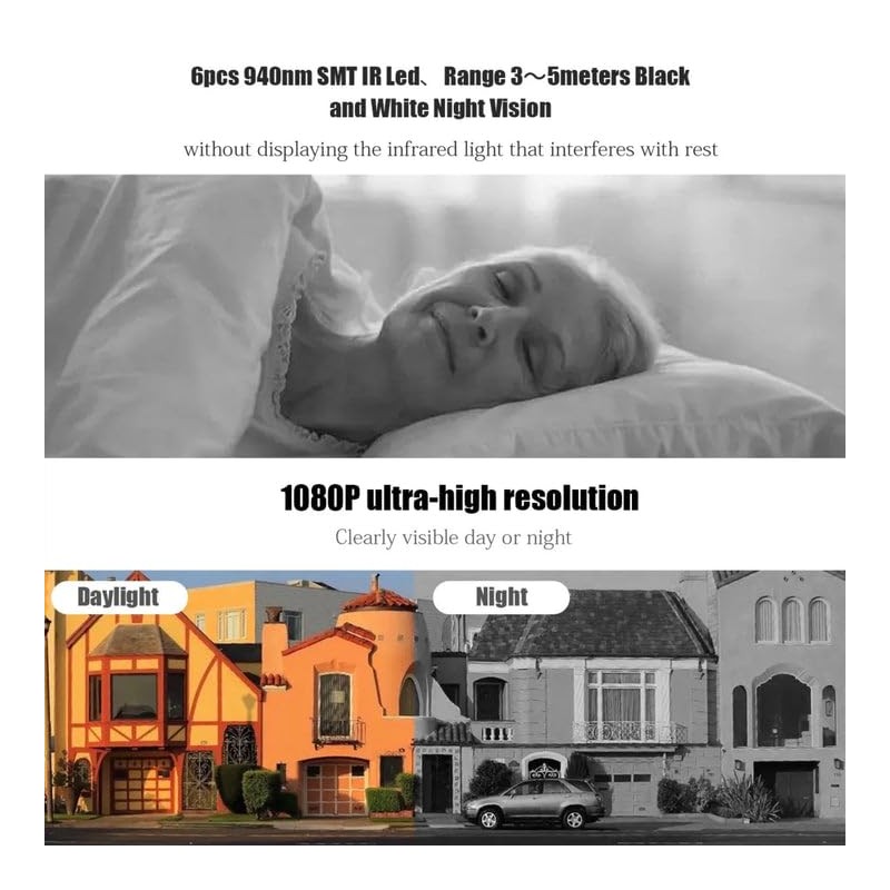 Mini Magnetic Wi-Fi Camera 1080P Security Camera with Night Vision