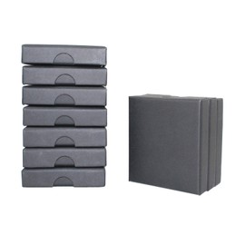 Gad2go 10 Pieces Jewellery Gift Box Earring and Bracelet Gift Box 8x8x1.6 cm Small Jewellery Box for Necklace Bracelet Earring Ring,Black