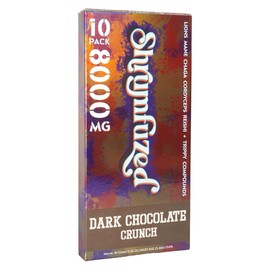 Shrumfuzed - Proprietary Nootropic Gummy 8000mg - Lion's Mane, Reishi, Chaga, and Cordycep Nootropic Tripee Mushroom Blend (10, Dark Chocolate Crunch)