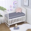 Crib Fitted Sheet Bamboo Viscose Crib Sheet 52"x28"+8" for Standard
