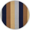 S&W SHLAX&WING Men's Striped Pocket Square, Business Gift, Blue Brown,