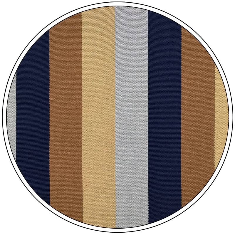 S&W SHLAX&WING Men's Striped Pocket Square, Business Gift, Blue Brown,