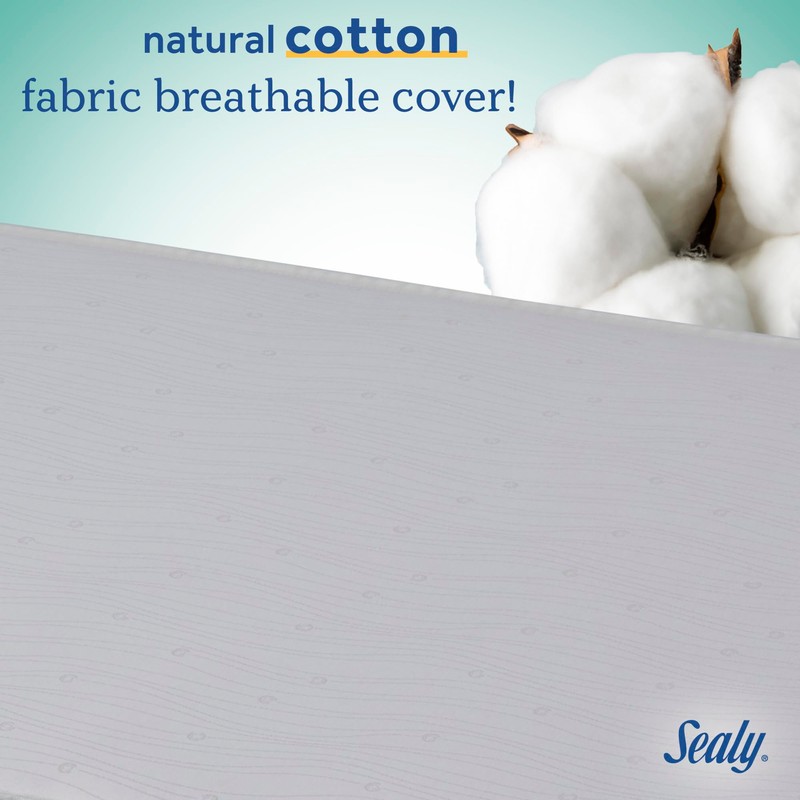 Sealy Baby Flex Cool 2 Stage Breathable Crib Mattress with