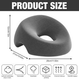 Mineup Massage-Gesichtswiegenkissen, Massage Kopfstütze, U-förmiges Lochkissen, Kopfkissen mit Loch, Memory-Schaum Gesichtskissen Für Schreibtische Spa Salon
