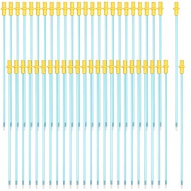 Weewooday 50 Pieces Disposable Artificial Insemination Rods Disposable Breeding Rod Tube Flexible Breeding Catheter Tube for Dog Goat Sheep Breed Rod Test (Blue,8 Inches)