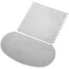 2Pcs Mud Rib Pottery Clay Ribs Stainless Steel Serrated Scraper