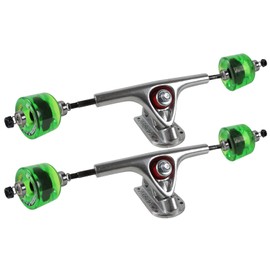 Core Paris 180 Longboard Trucks Package Bigfoot 76MM Cruisers Green Wheels