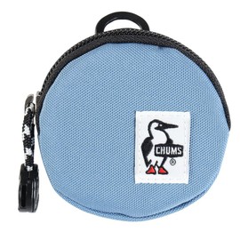 Chums Recycle Round Coin Case Sand Travel Wallet, BLUE, One size