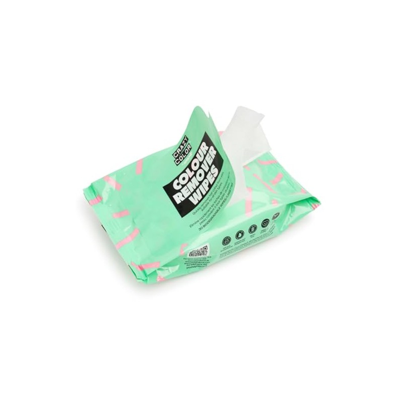 Crazy Color Hair Dye Remover Wipes