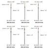 sourcing map 6pcs 200-230 Grits Diamond Grinding Bit 1.3/2/2.3/2.6mm Oval