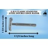 G.B.S Long Handle Classic Double Edge Safety Razor - Butterfly