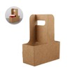 BATGXGO Drink Carrier Kraft Paper Cup Holder with Handle Takeout