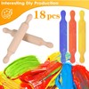 Lilanjumo 18 PCS Small Rolling Pin,Rolling Pin,Clay Rolling Pin,Small Wooden