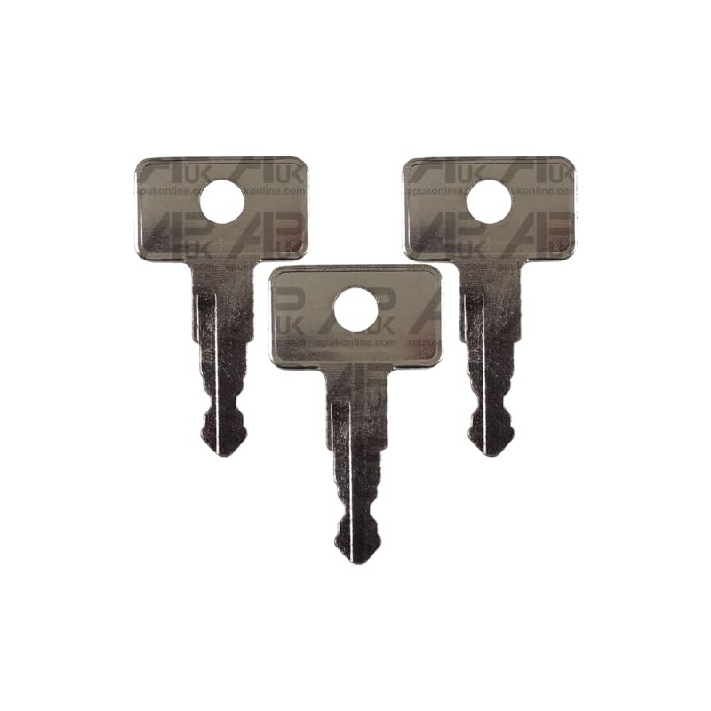 APUK 3x Ignition Switch Key Replacement for John Deere 2040