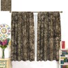 Camo Blackout Curtains,Forest Camouflage Print Pattern Rod Pocket Window Door