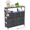 TIQLAB Dresser for Bedroom with 8 Drawers, 38.5” Tall Storage