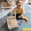 2-in-1 Baby Push Walker - Wooden Push Walker and Tool