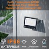 XXBSAZ 2 Pack 150W LED Flood Lights Outdoor, 18,000LM Plug-in