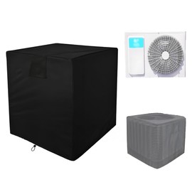 Air Conditioner Cover, 76 x 61 x 61cm Practical Air Conditioner Accessories, Cover for Outdoor Air Conditioning, Durable Dust Proof Waterproof Protective Cover, UV Protection With Telescopic Rope