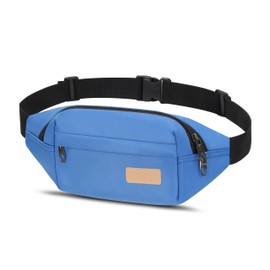 Lightweight Bumbags Waist Fanny Pack Water Resistant Bumbag with Multiple Pockets Suitable for Women Men Travel Daily Use Outdoor Sports (Blue)