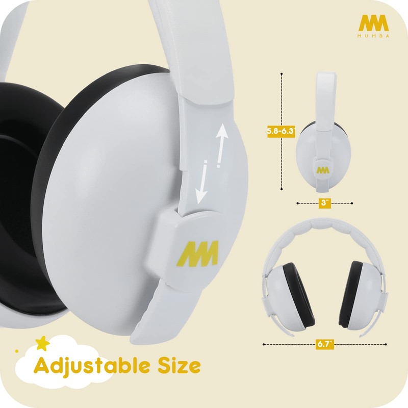 MUMBA Soundproof Earmuffs for Babies, Noise Reduction, Sound Insulation, Hearing