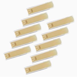Alto Saxophone Reeds Strength 2.0 - Premium Sax Reeds for Classical, and Practice - Responsive and Durable Reed for Alto Sax 10 Pcs.