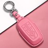 Tukellen for Ford Leather Key Fob Cover with Keychain Compatible