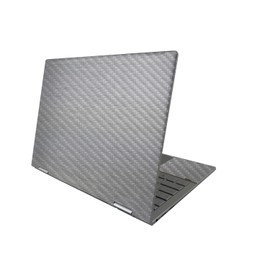 MightySkins Carbon Fiber Skin Compatible with HP Envy x360 13" (2022) - Brushed Aluminium | Protective, Durable Textured Carbon Fiber Finish | Easy to Apply and Change Styles | Made in The USA