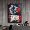 Boxing Man Pattern Canvas Painting without Frame, 1 Count Modern
