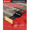 EZARC Titanium Oscillating Saw Blades, Oscillating Multitool Blades for Metal,