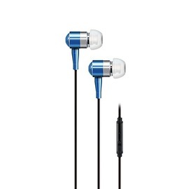 AT&T PEBM02-BLU Stereo In-Ear Earbuds with Microphone, Blue