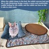 Hamiledyi Rabbit Bed Small Pet Snuggle Mat 15.7x14 Inch Machine